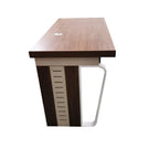 Edo Wooden Study Table with 3 Drawers In Walnut