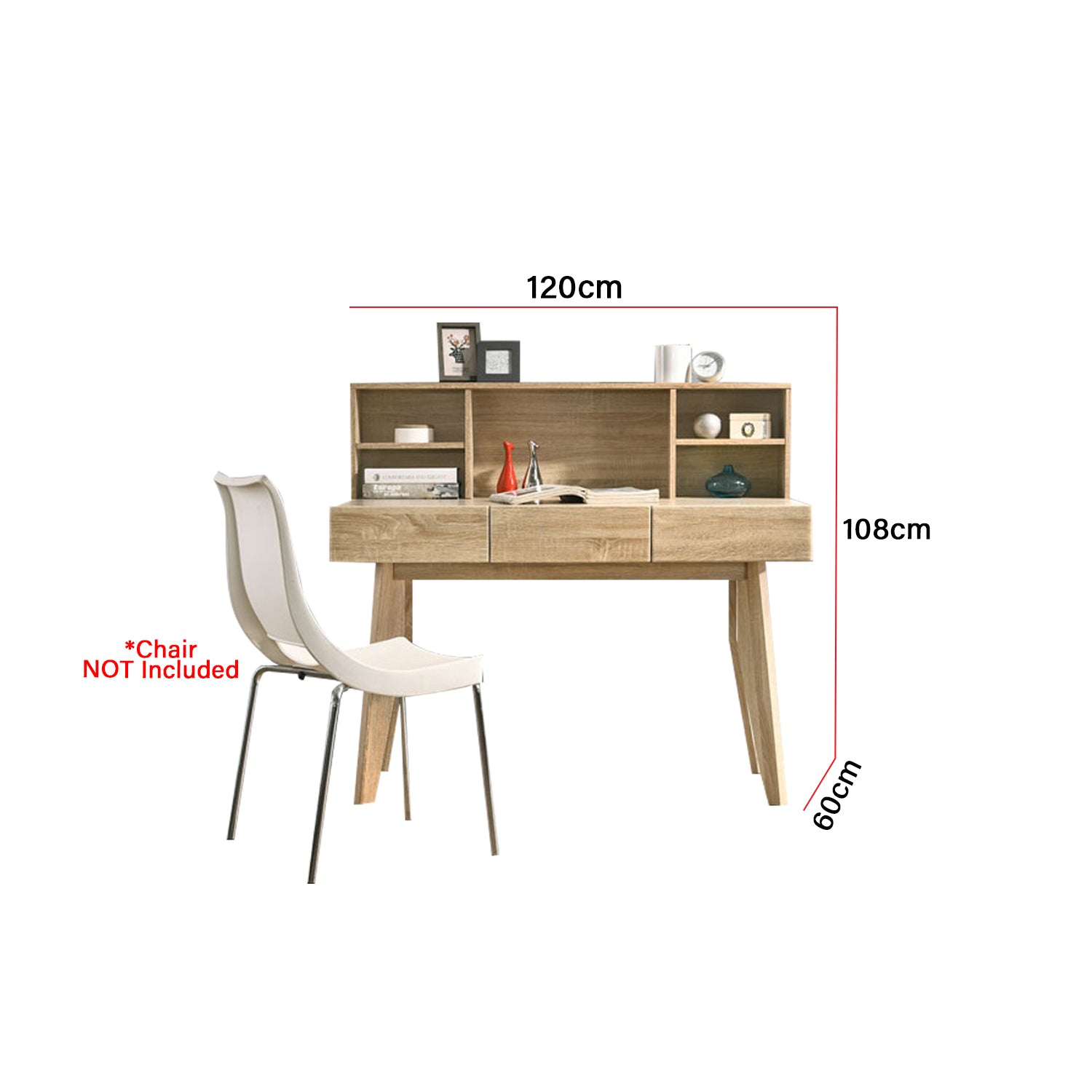 Ayer Series 2 Study Table In Natural