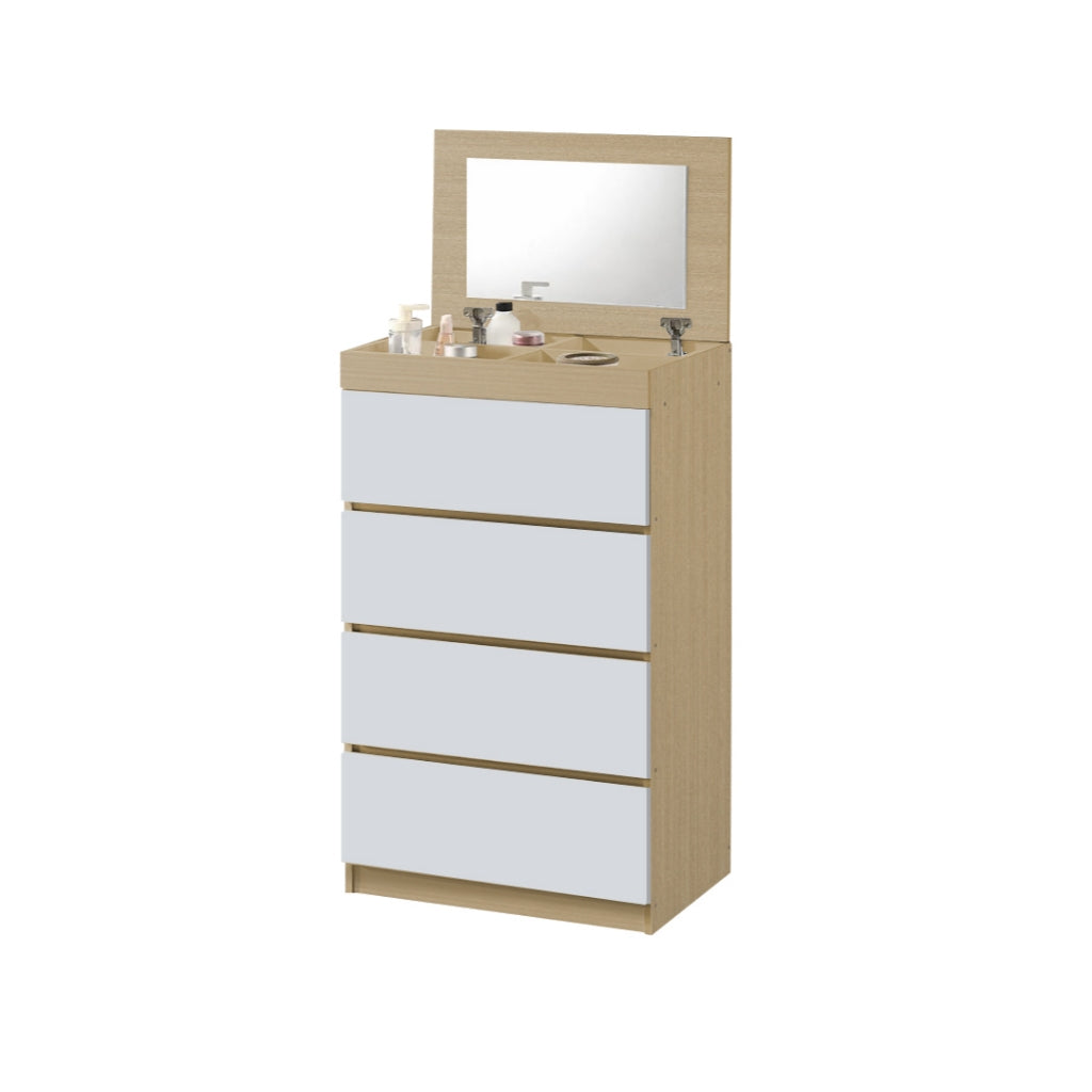 Laney CARB-P2 Certified Board 4 Chest of Drawers with Mirror and Cosmetics Compartment in 2 Models