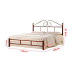 Julie Series 2 Queen Metal Bed Frame Collection w/ Optional Mattress Add On
