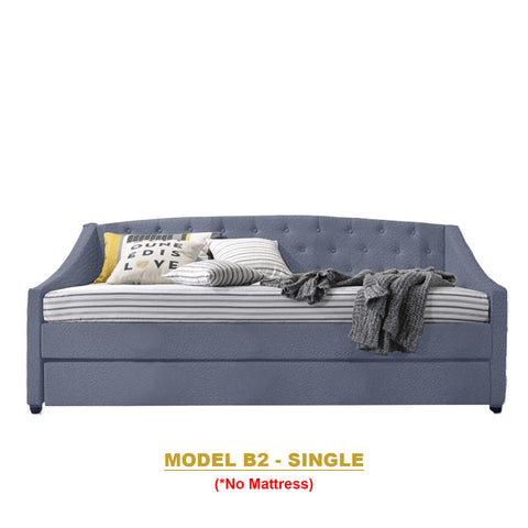 Image of Kaelle Series Daybed with Trundle or Drawer - With Mattress Option