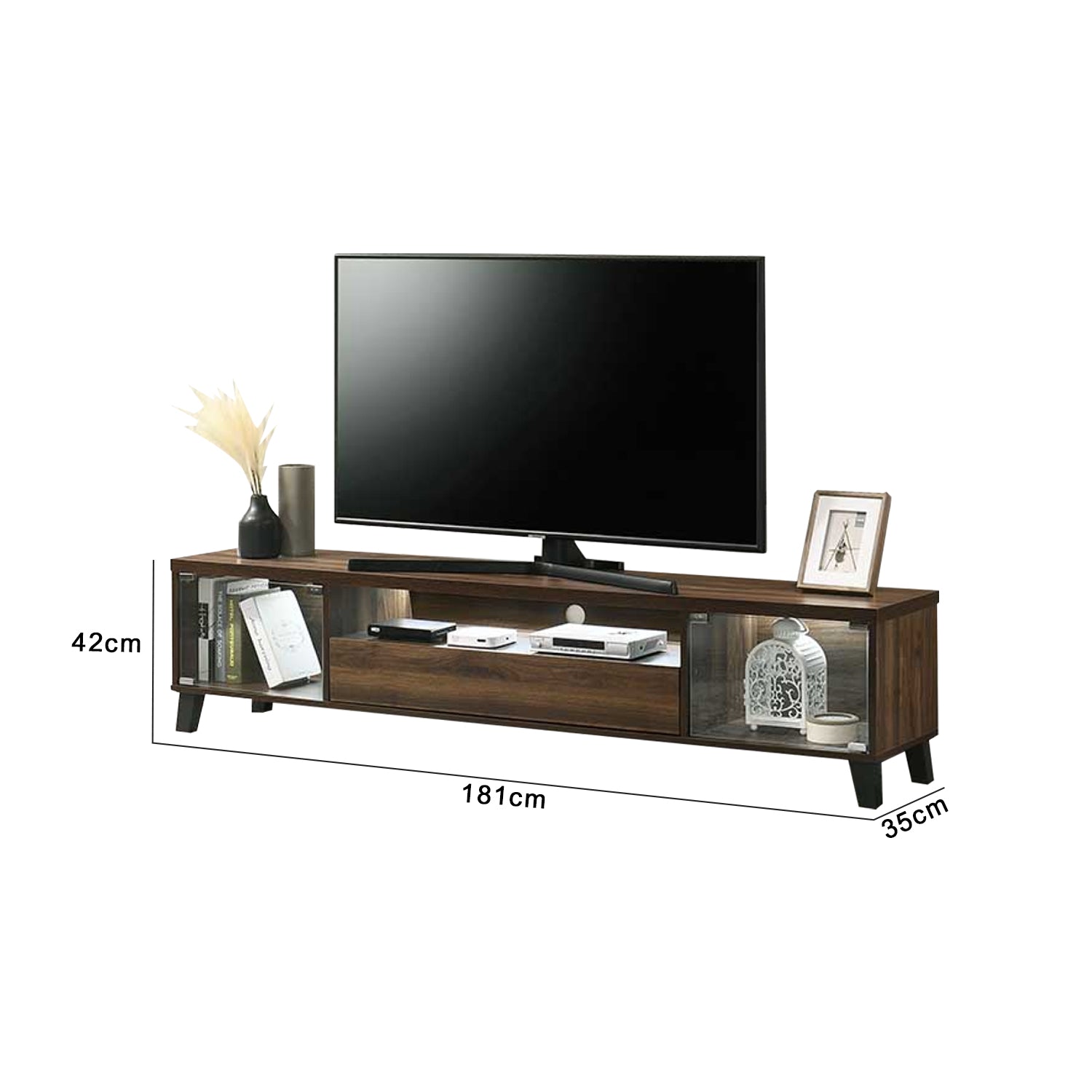 Thalia Series 2 Premium TV Console with Compartment Storage