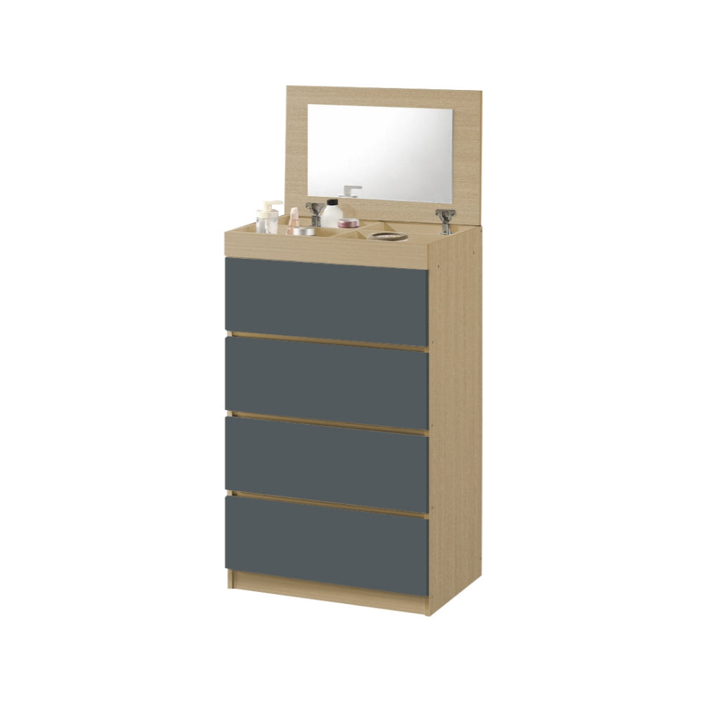Laney CARB-P2 Certified Board 4 Chest of Drawers with Mirror and Cosmetics Compartment in 2 Models