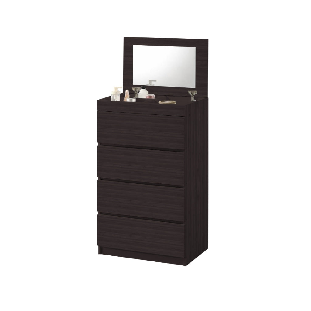 Laney CARB-P2 Certified Board 4 Chest of Drawers with Mirror and Cosmetics Compartment in 2 Models