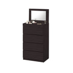 Laney CARB-P2 Certified Board 4 Chest of Drawers with Mirror and Cosmetics Compartment in 2 Models