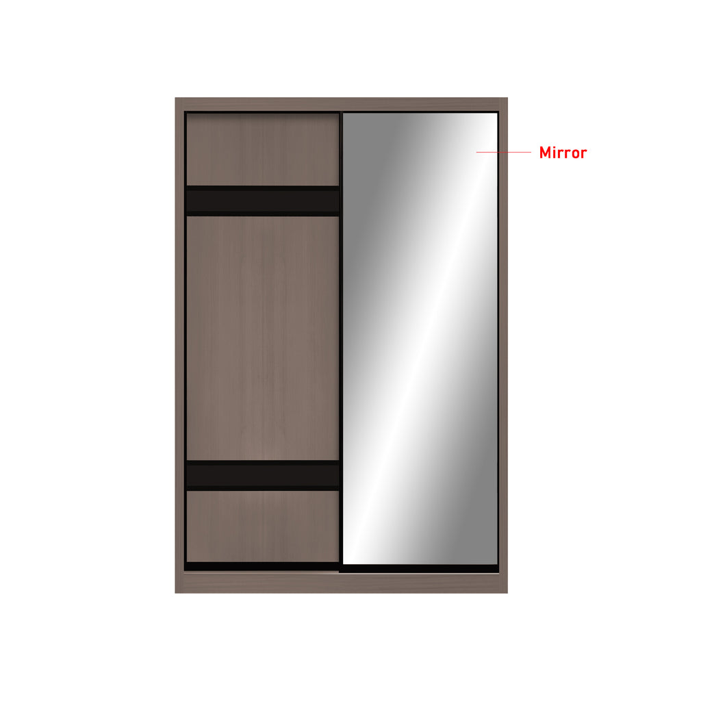 Frankfurt Series 4FT 2-Door Sliding Door Wardrobe in 50 Models Available