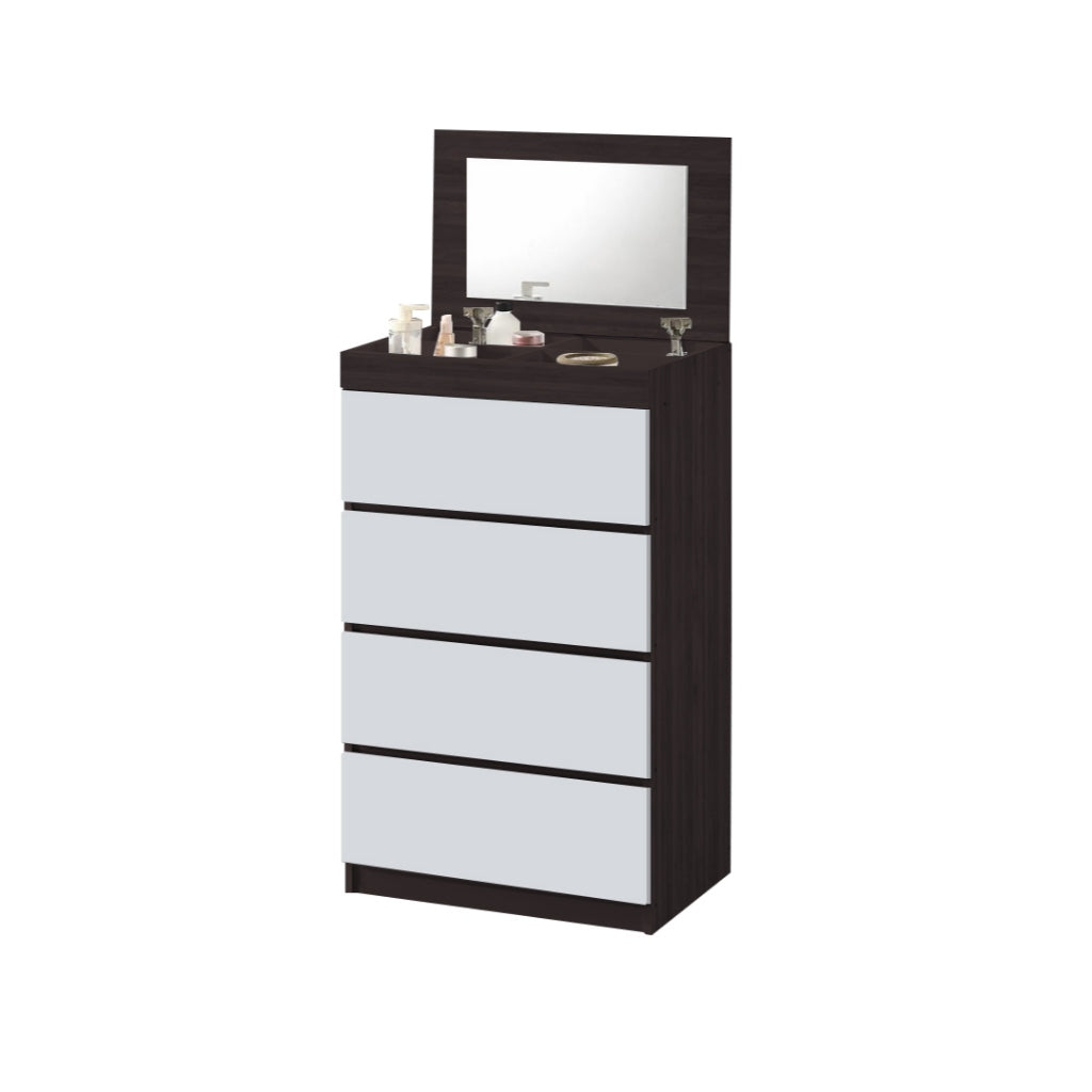 Laney CARB-P2 Certified Board 4 Chest of Drawers with Mirror and Cosmetics Compartment in 2 Models