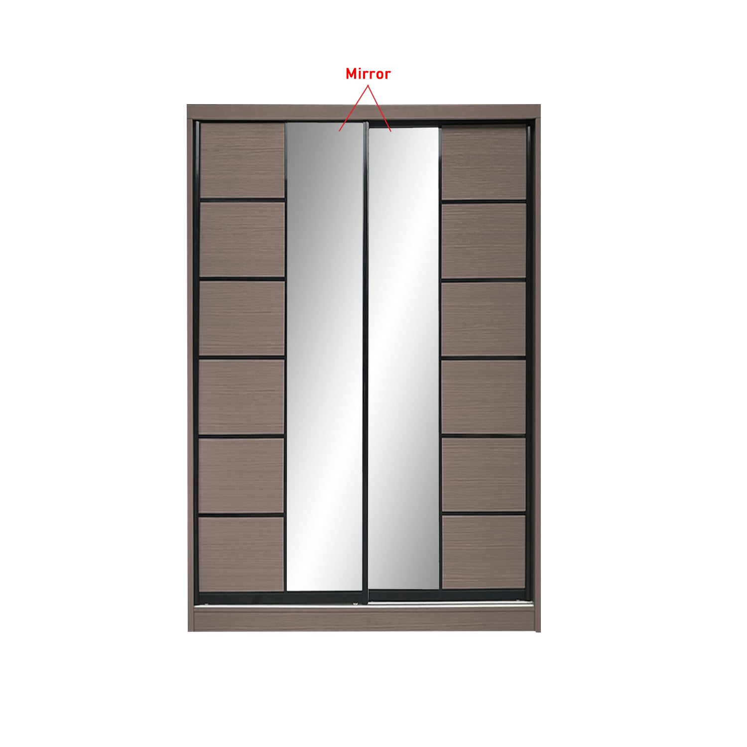 Frankfurt Series 4FT 2-Door Sliding Door Wardrobe in 50 Models Available