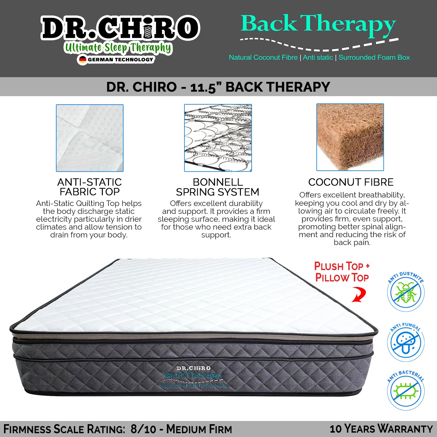 Dr.Chiro 12"/14"/16" Depth Storage Bed Base Pet Friendly Scratch-Resistant Fabric - With Mattress Add-On