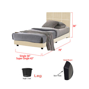 Toluca Bedroom Set Series 1 Includes Wardrobe/Bed Frame/Mattress In Single And Super Single Size.Free Installation