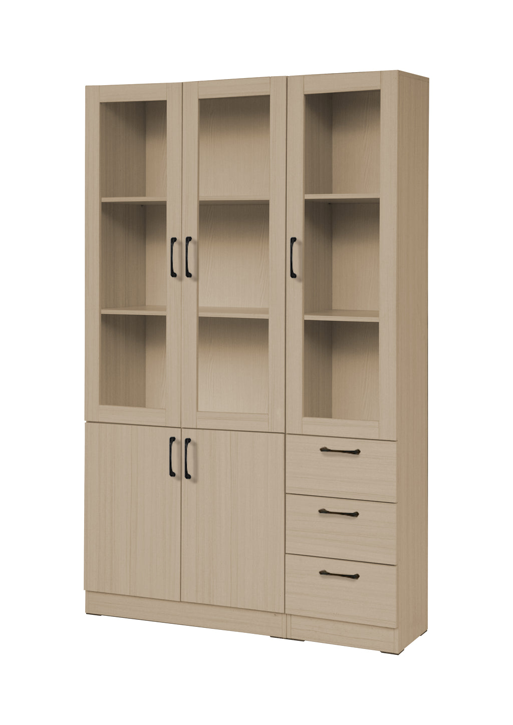 Brock Series Open Shelves Display Cabinet Bookshelf Storage in 3 Colours