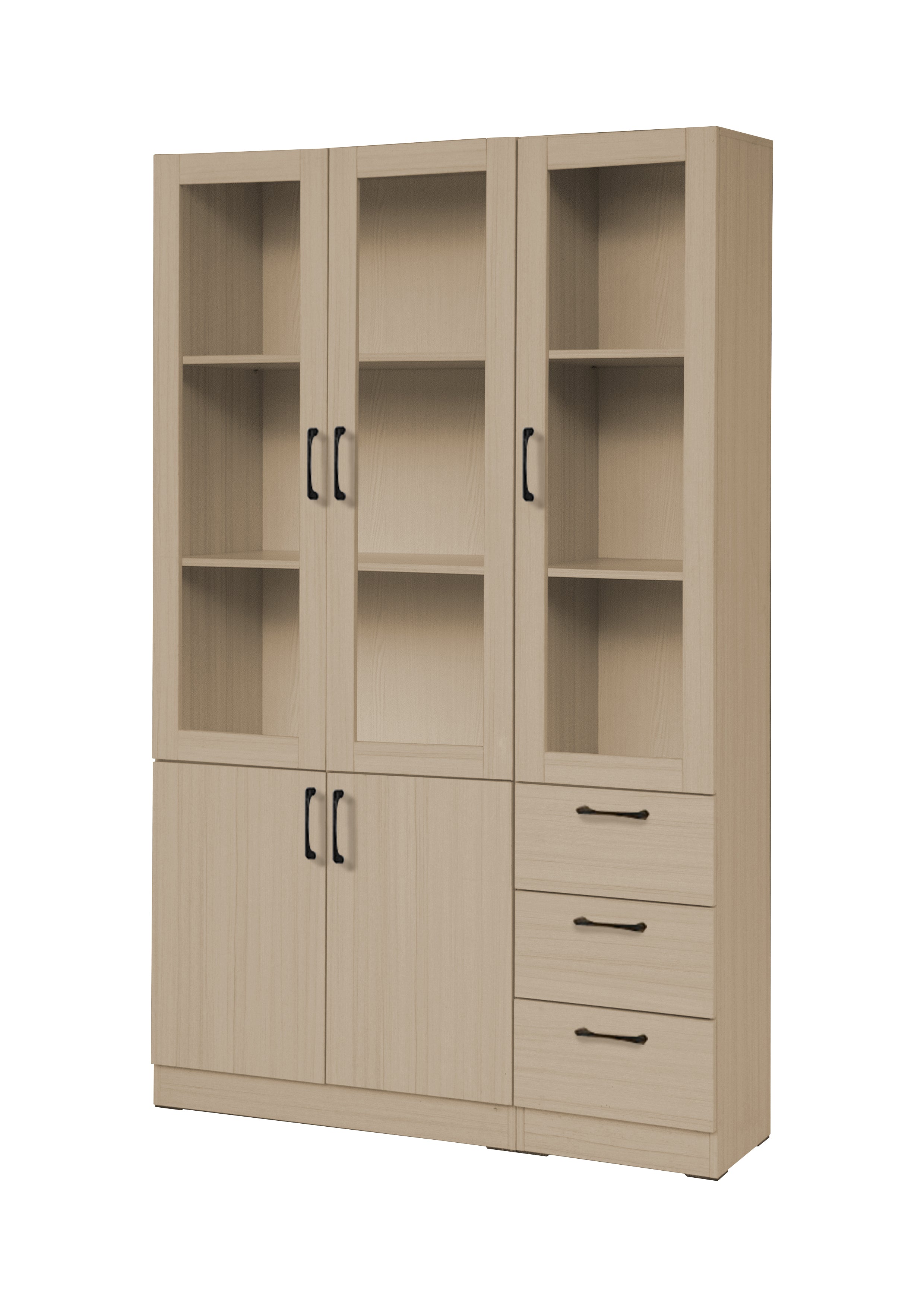 Brock Series Open Shelves Display Cabinet Bookshelf Storage in 3 Colours
