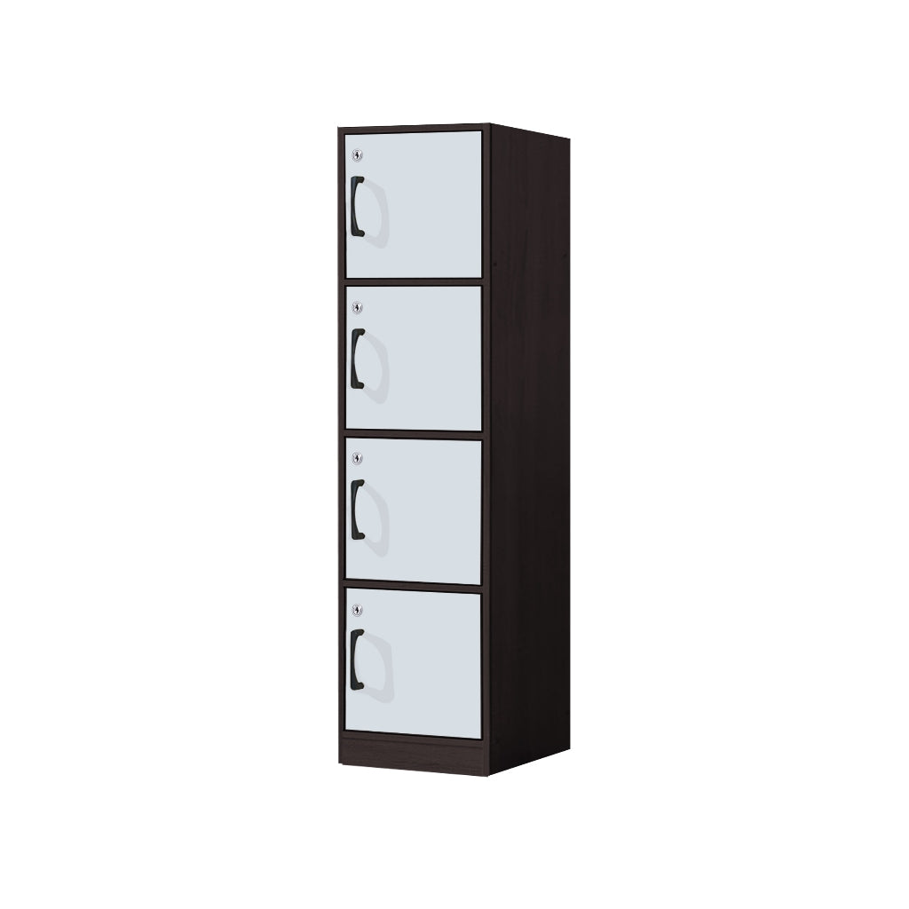 Erzan Series Single and Double Door Cabinet Bookshelf Storage w/lock in 6 Colours