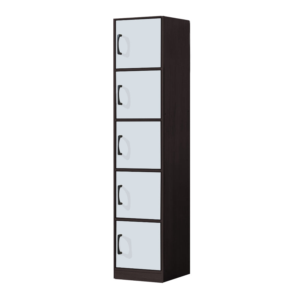 Erzan Series Single and Double Door Cabinet Bookshelf Storage in 6 Col ...