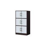Erzan Series Single and Double Door Cabinet Bookshelf Storage w/lock in 6 Colours