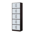 Erzan Series Single and Double Door Cabinet Bookshelf Storage w/lock in 6 Colours