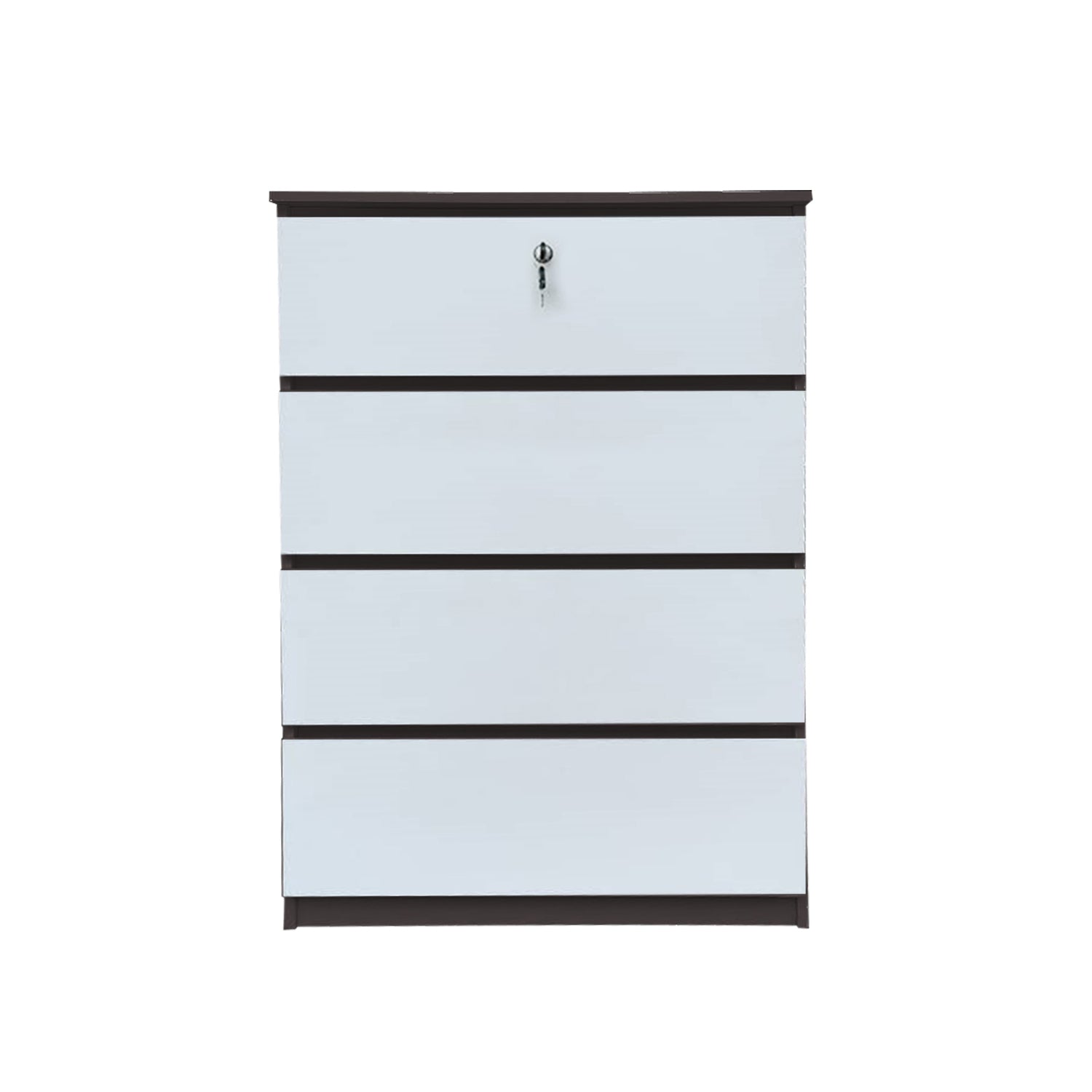 Ganon Series 2 Premium Chest of 3/4 Drawers Collection Full Laminated Back Panel in 6 Colours