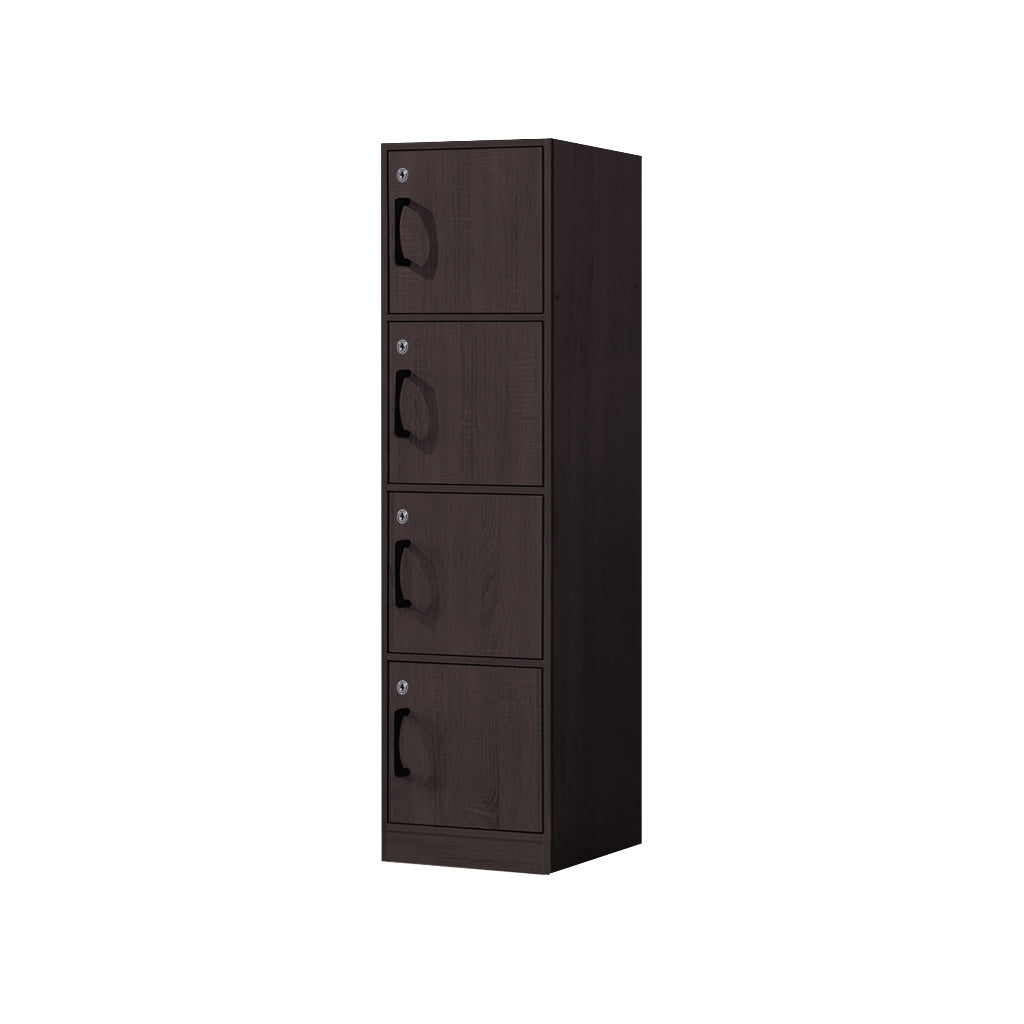 Erzan Series Single and Double Door Cabinet Bookshelf Storage w/lock in 6 Colours
