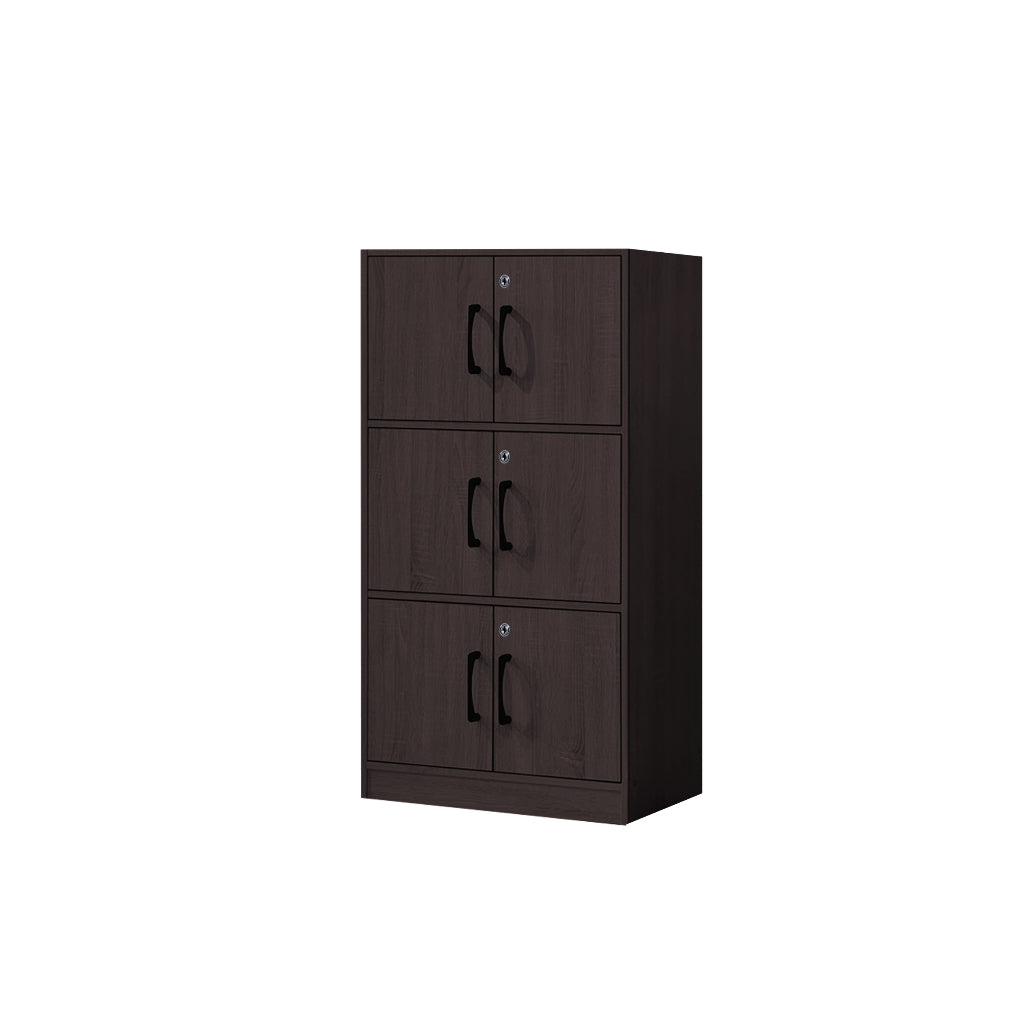 Erzan Series Single and Double Door Cabinet Bookshelf Storage w/lock in 6 Colours
