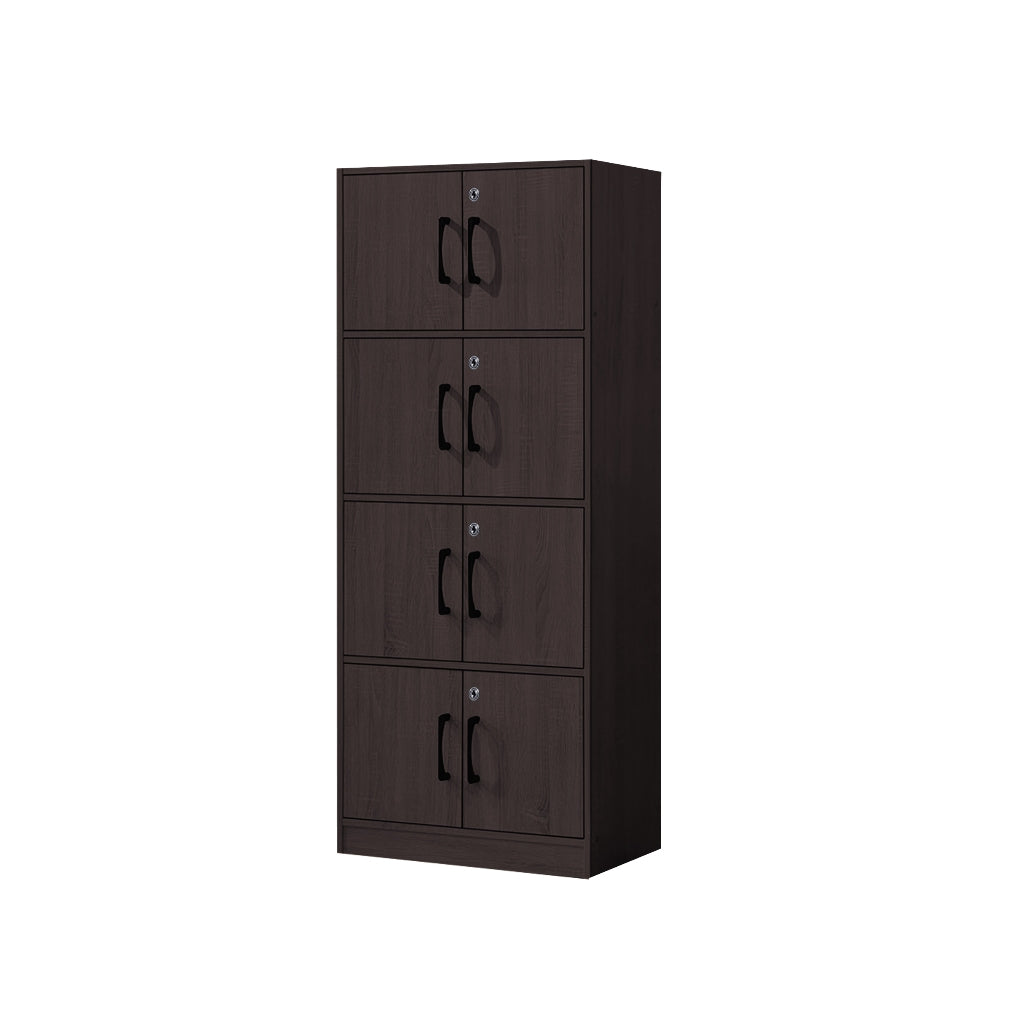 Erzan Series Single and Double Door Cabinet Bookshelf Storage w/lock in 6 Colours