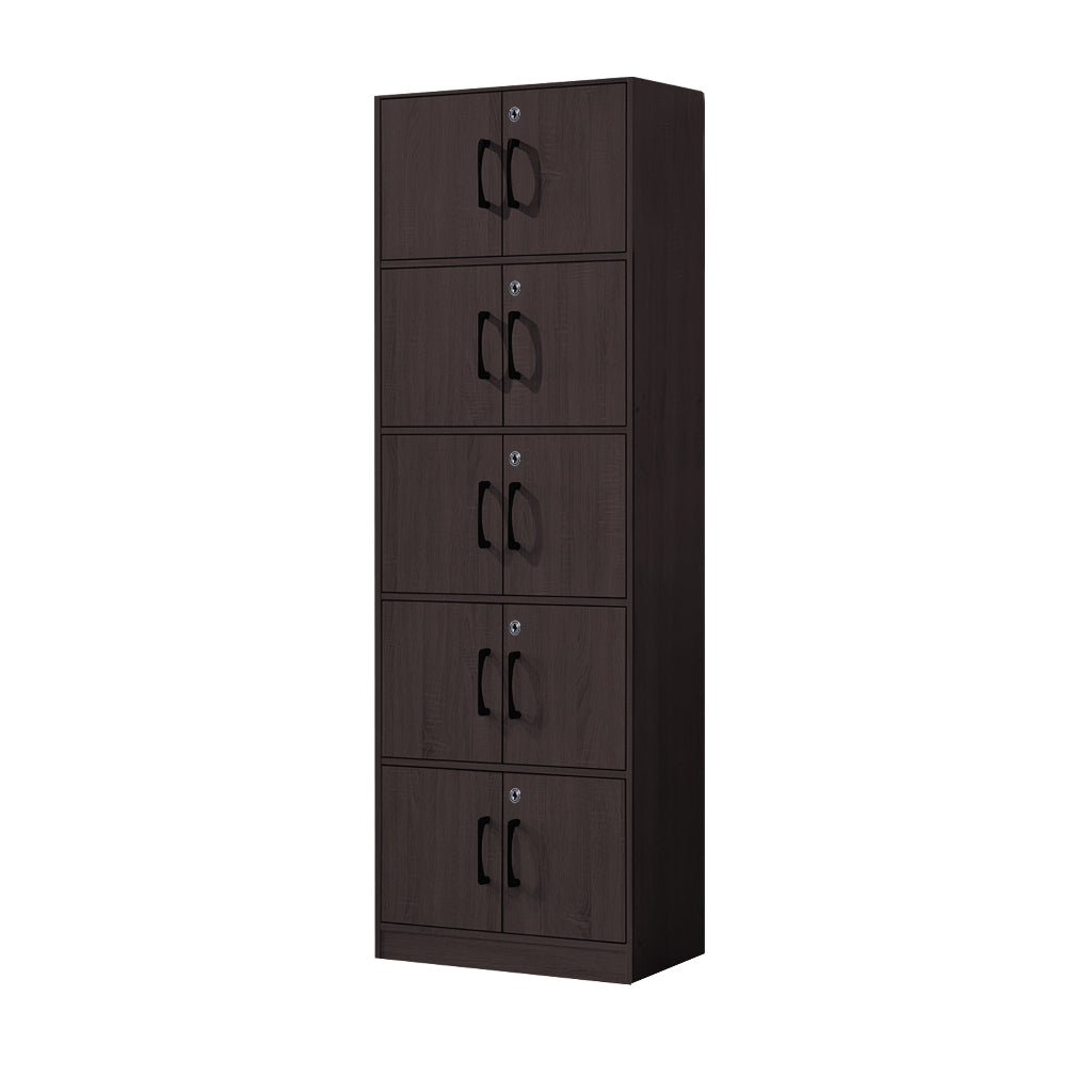 Erzan Series Single and Double Door Cabinet Bookshelf Storage w/lock in 6 Colours