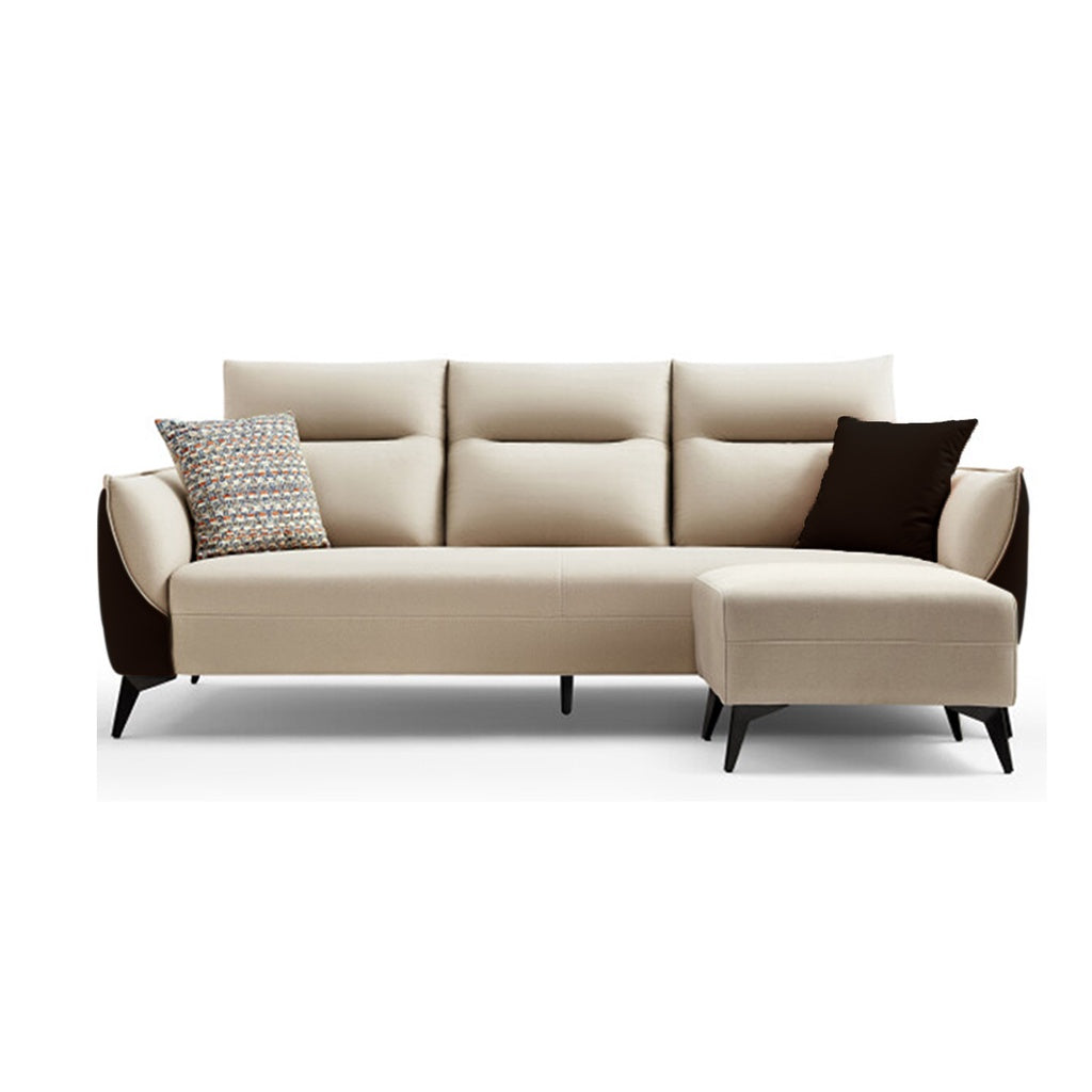 Saffy Fabric 3-Seater / 4-Seater Sofa with Ottoman w/ Pet-Friendly Option