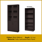 Brock Series Open Shelves Display Cabinet Bookshelf Storage in 3 Colours