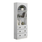 Living Mall Gaia Series 2 Display Cabinet Book Shelves with Drawers