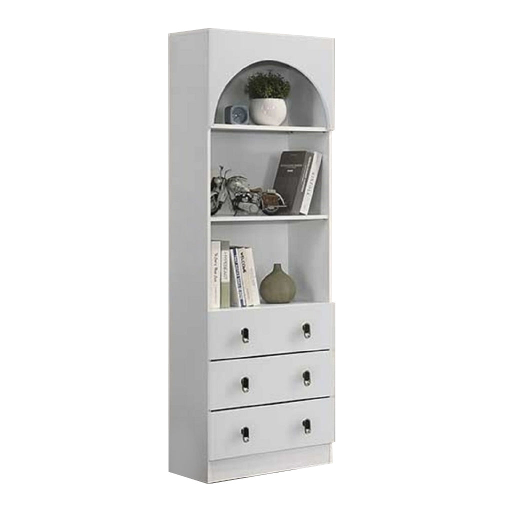 Living Mall Gaia Series 2 Display Cabinet Book Shelves with Drawers