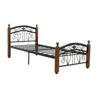 Adaline Series 2 Single Size Metal Bed Frame with Optional Mattress Add On