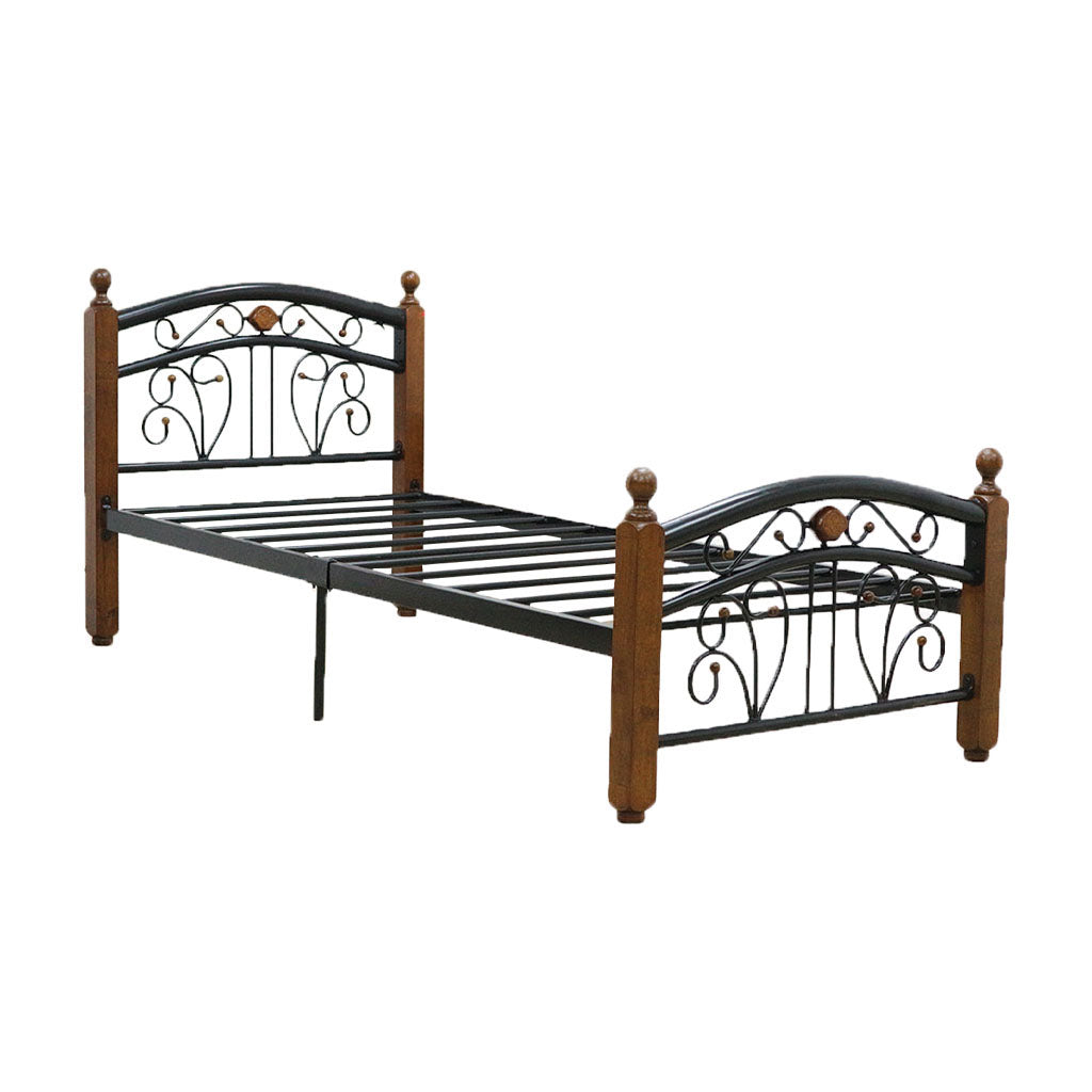 Adaline Series 2 Single Size Metal Bed Frame with Optional Mattress Add On