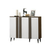 Howzer Series 2 Shoe Cabinet Collection in Walnut + White Colour