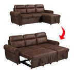 Marjie Series 2 Sleeper Sectional Reversible Sofa w/ Storage Upholstered w/ Pet-Friendly Option