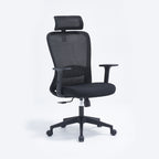 Kern Series Simple Fixed Office Chair And Home Swivel Chair in Black
