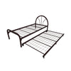 Sheba Series 2 Single Metal Bed Frame with Trundle Set - Optional Mattress Add On Available