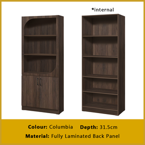 Fauna Series Open Shelves Display Cabinet Bookshelf Storage in 3 Colours