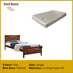 Juliet Single Pull-Out Bedframe Solid Wood Slatted Base  - w/ Mattress Option