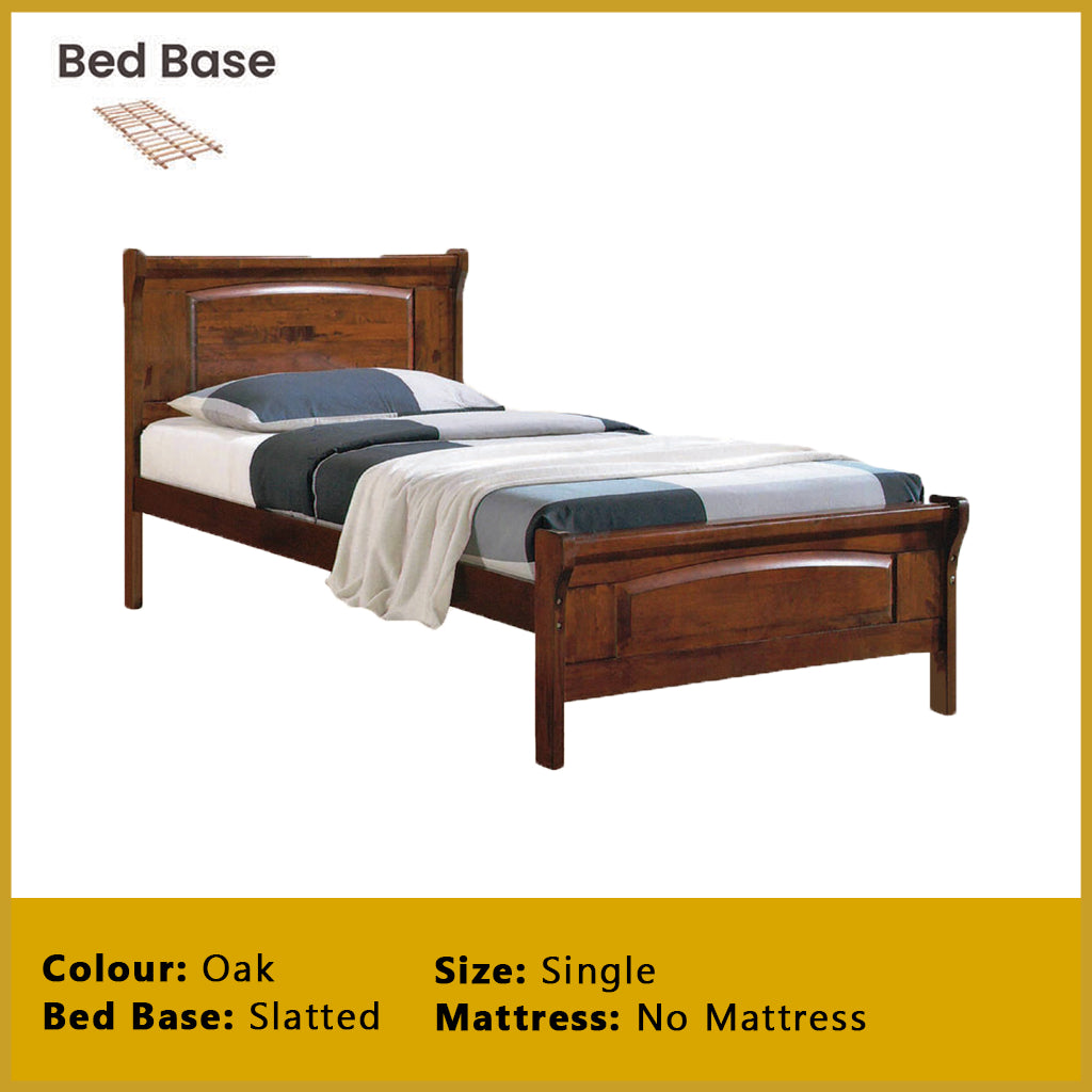 Juliet Single Pull-Out Bedframe Solid Wood Slatted Base  - w/ Mattress Option