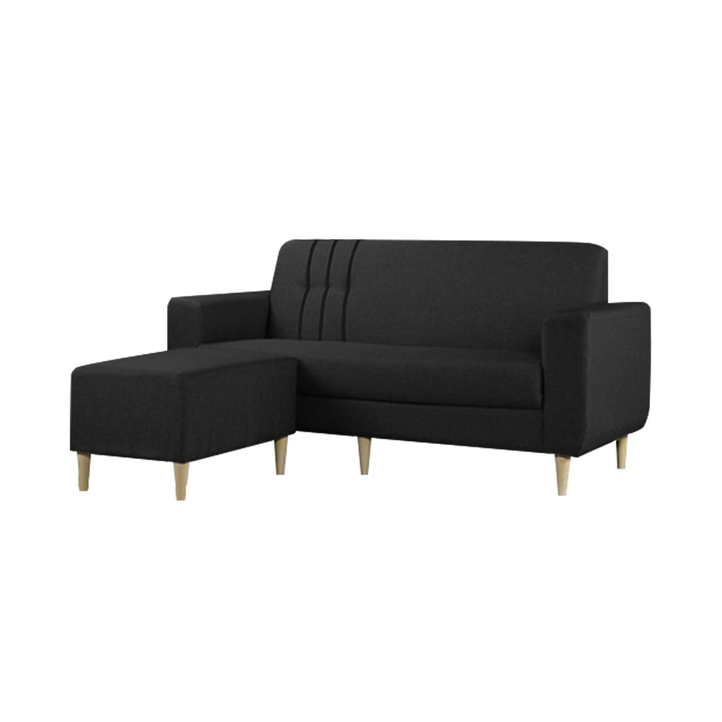 Nican 3-Seater Sofa with Chaise in Fabric Colours