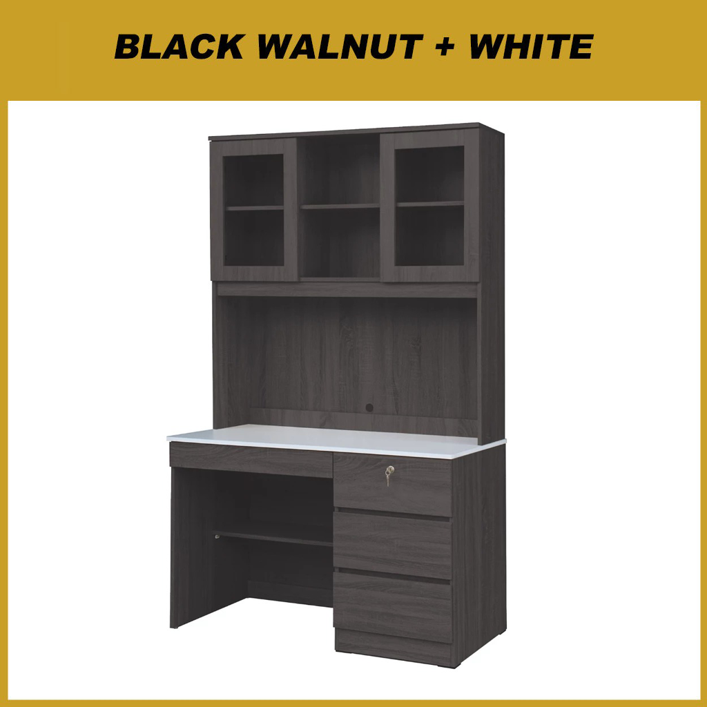 Furnituremart Tonee Study Computer Office Table with Drawer w/ Lock in 4 Colours