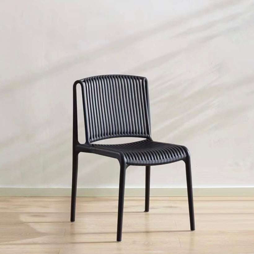 Exton Polypropylene (PP) Dining Chair in Black Colour