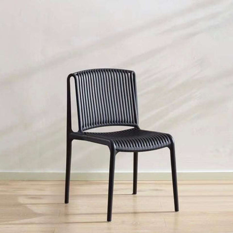 Image of Exton Polypropylene (PP) Dining Chair in Black Colour