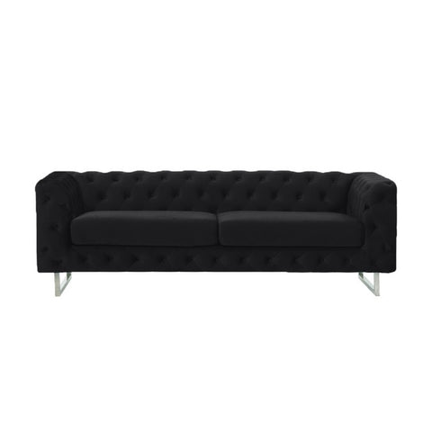 Image of Nottingham Chesterfield 1/2/3 Seater Velvet Fabric Sofa In 3 Colours