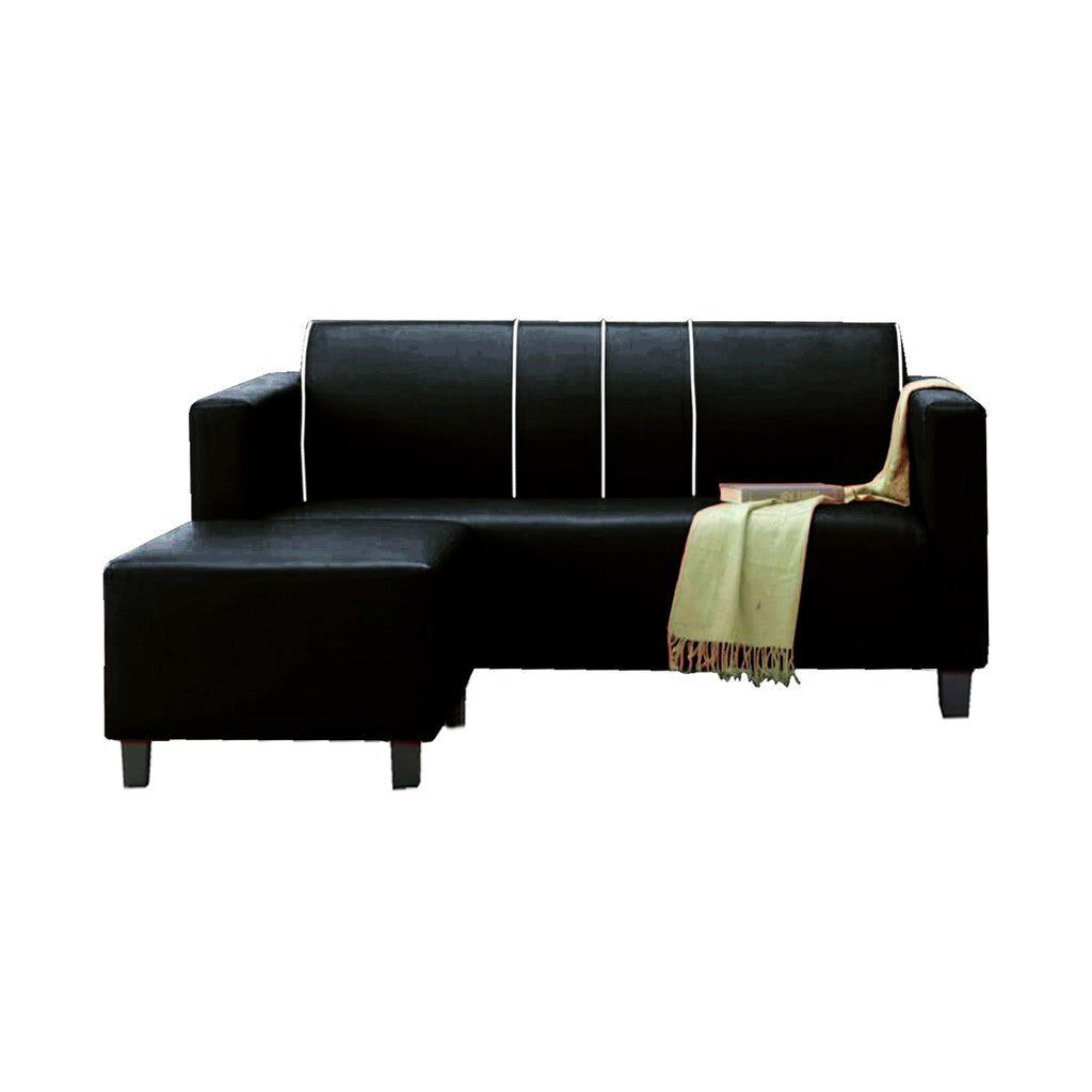 James Series Leather/Pet-Friendly Fabric 3 Seater Sofa With Ottoman In 10 Colours