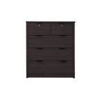 Flori 5-Drawers Premium Chest of Drawers Full Laminated Back Panel in 6 Colours