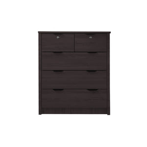 Flori 5-Drawers Premium Chest of Drawers Full Laminated Back Panel in 6 Colours