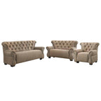 Aina 1/2/3 Seater Sofa Set PetFriendly Scratch-Resist Fabric in Grey or Brown Colour