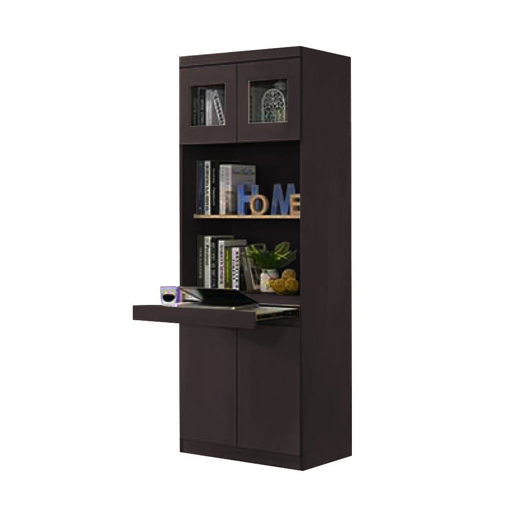 Athena 3 Bookshelf With Glass Doors in 3 Colours