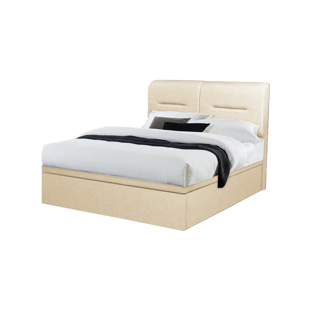 Sifra Storage Bed Frame Linen Fabric/Faux Leather in 4 Model Designs