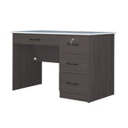 Tonee Writing Table/ Study Desk with Drawers w/ Lock and Shelf CARB-P2 Certified Board